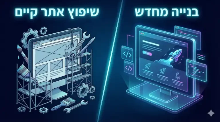 בניית אתר מחדש