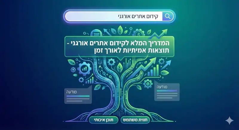 קידום אתרים אורגני בגוגל 2026 — SEO ו-GEO
