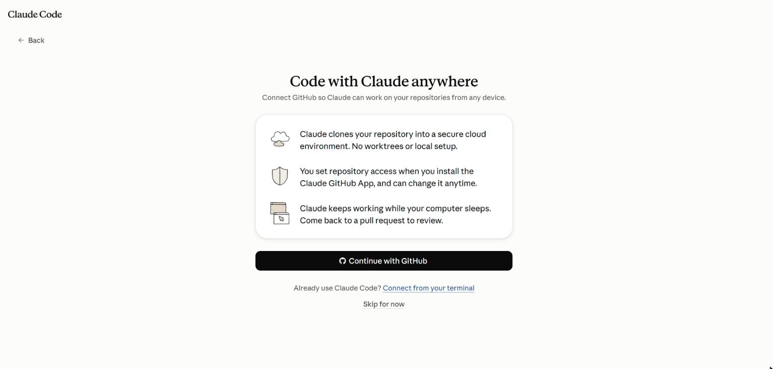 Claude Code בדפדפן: חיבור ל-GitHub ועבודה בענן
